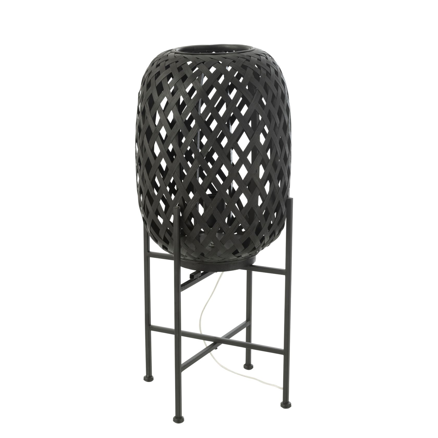 Lampadaire Bambou Noir 
