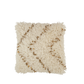 Cushion Square Pearl Cotton White/Gold 
