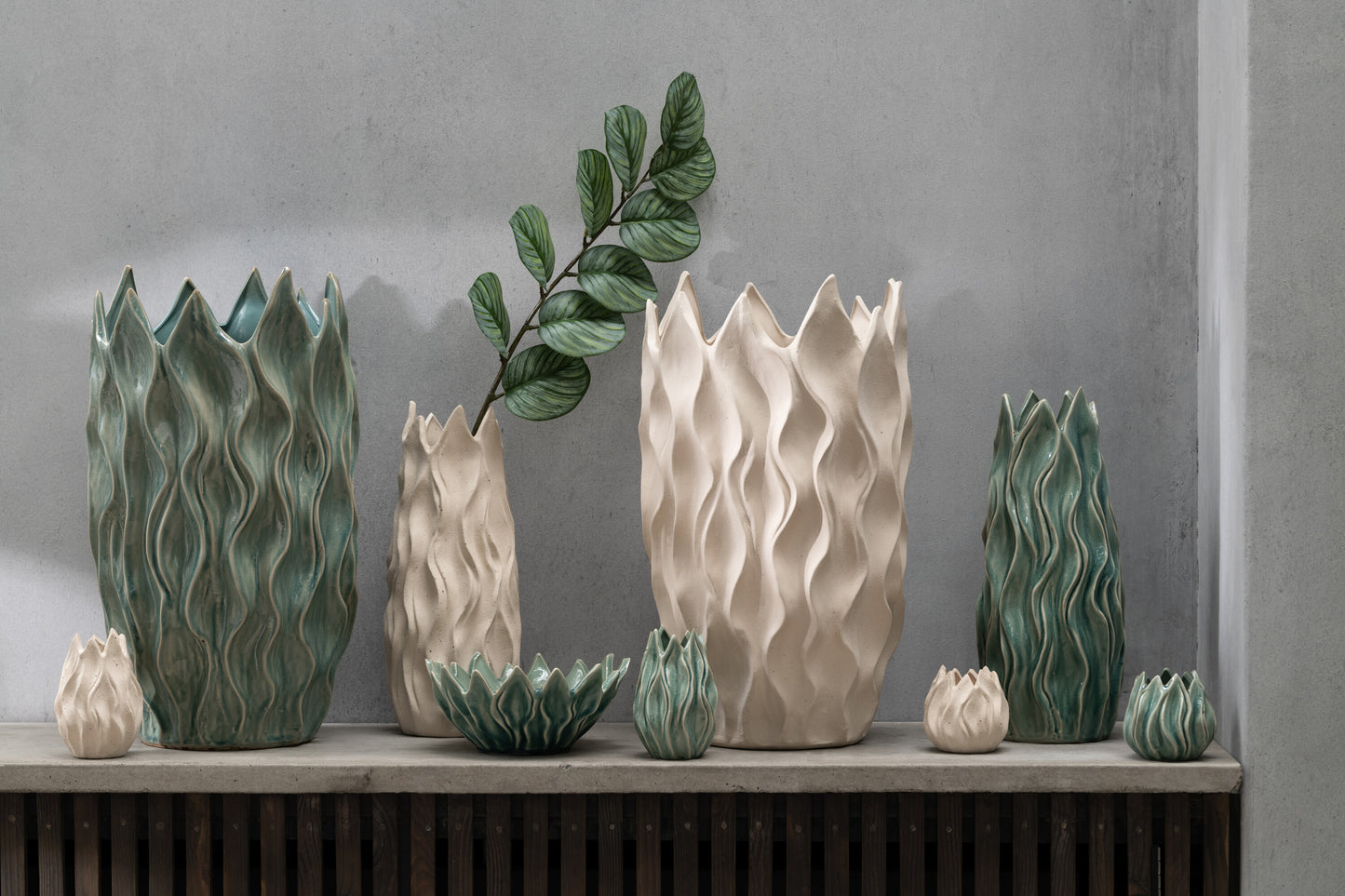 Vaas Ivy Steengoed Groen Small collectie