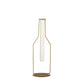Vaasje 1 Tube Fles Metaal/Glas Goud Large felika